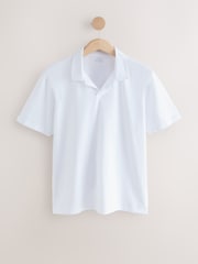 Pink / White / Blue Short Sleeve Cuban Collar Polo Shirts 3 Pack - Image 9 of 12