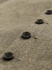 Green Linen Blend Suit Waistcoat - Image 7 of 8