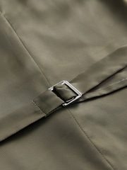 Green Linen Blend Suit Waistcoat - Image 8 of 8