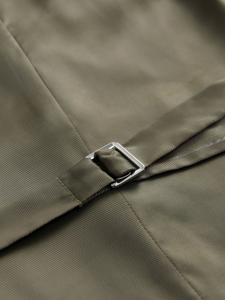 Grün - Linen Blend Suit Waistcoat - Bild 8 von 8 Grün - Linen Blend Suit Waistcoat - Bild 8 von 8