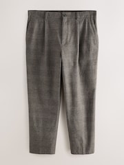 Brown Slim Fit Cotton Blend Suit Trousers - Image 6 of 10