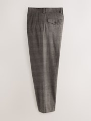 Brown Slim Fit Cotton Blend Suit Trousers - Image 7 of 10