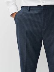 Navy Stripe Muscle Fit Motionflex Stretch Suit Trousers - Image 5 of 10