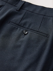 Navy Regular Fit Motionflex Puppytooth Texture Suit Trousers - Image 10 of 10