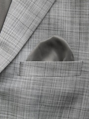 Grey Check Muscle Fit Motionflex Stretch Suit Jacket - Image 10 of 10