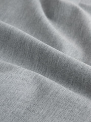 Light Grey Slim Fit Smart Elasticated Waistband Trousers With Wool Content - Image 7 of 10