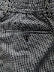 Blue Slim Fit Smart Elasticated Back Textured Trousers with Stretch - Image 5 of 5