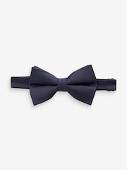 Navy Blue Twill Bow Tie - Image 2 of 6
