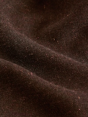 Brown Regular Fit Smart Wool Blend Trousers With Linen and Functional Side Adjusters - Image 10 of 14