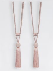 Laura Ashley Pink 1 Pair of Theodora Curtain Tiebacks - Image 2 of 3