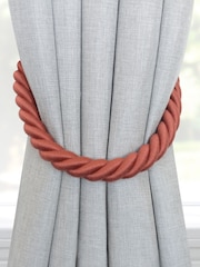 Laura Ashley Orange 1 Pair of Rope Curtain Tiebacks - Image 1 of 3