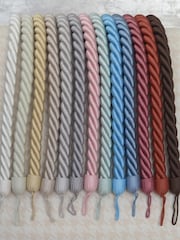 Laura Ashley Green 1 Pair of Rope Curtain Tiebacks - Image 3 of 3