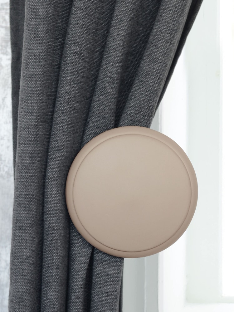 Laura Ashley Natural 1 Pair of Wood Curtain Holdbacks - Image 1 of 3