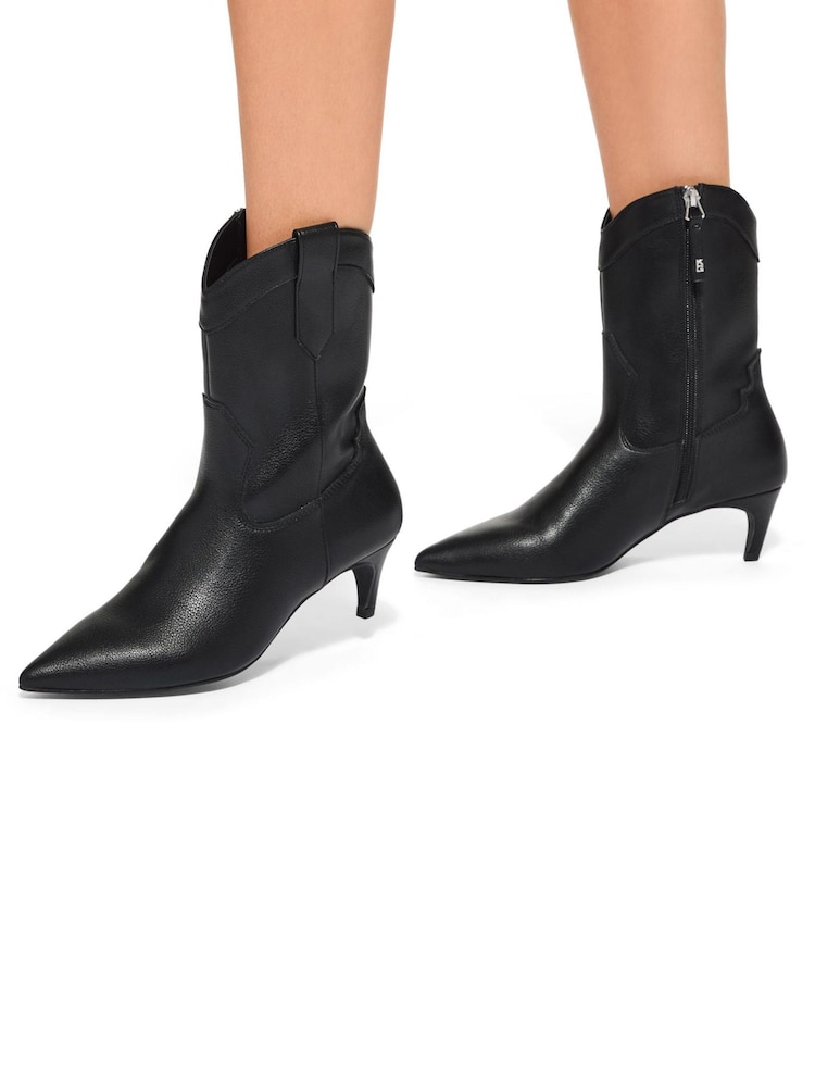 Kg Kurt Geiger Trace Western Black Boots - Image 1 of 5