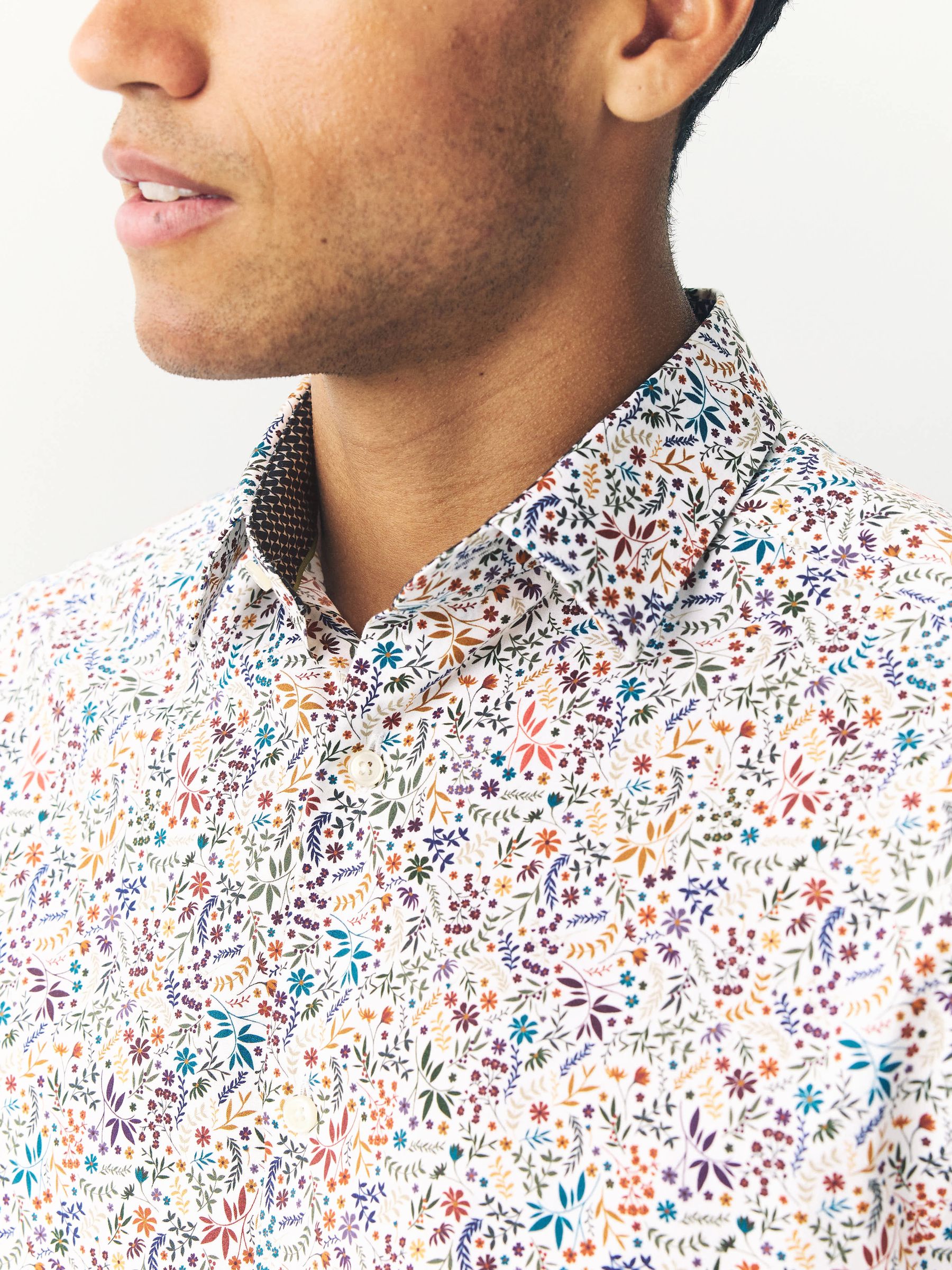 Buy Multicolour Ditsy Floral Regular Fit N. Premium Long Sleeve