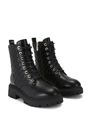 Carvela Ace Lace Up Black Boots - Image 4 of 5