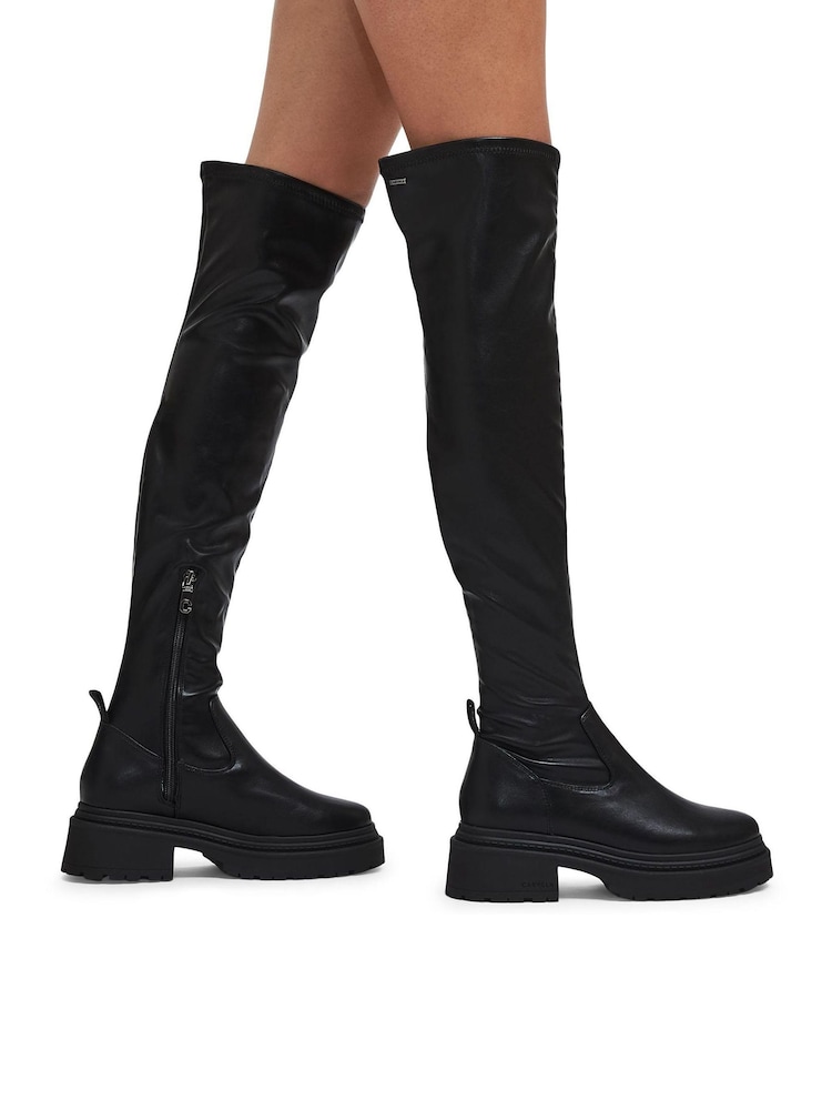 Carvela Black Collide High Otk Boots - Image 1 of 5 Carvela Black Collide High Otk Boots - Image 1 of 5