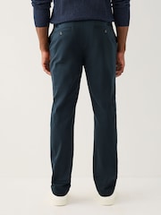 Navy Muscle Fit Smart Cotton TENCEL™ Lyocell Blend Chinos With Comfort Waistband - Image 3 of 11