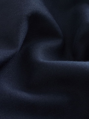 Navy Blue Straight Fit Smart Brushed Cotton TENCEL™ Lyocell Blend Chinos With Belt - Image 8 of 10