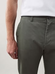 Green Slim Fit Stretch Printed Soft Touch Chino Trousers - Image 2 of 5