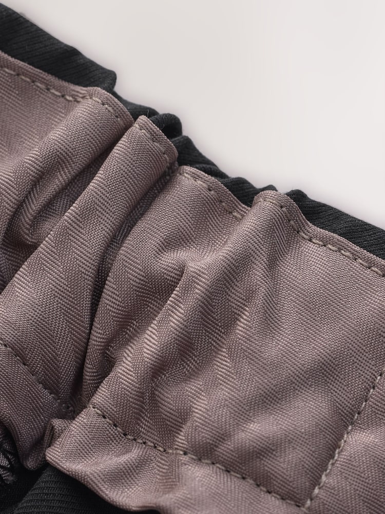 Black Muscle Fit Smart Cotton TENCEL™ Lyocell Blend Chinos With Comfort Waistband - Image 12 of 12