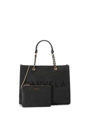 Carvela Cream Raffia Chain Tote Bag - Image 1 of 4