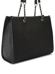 Carvela Cream Raffia Chain Tote Bag - Image 3 of 4