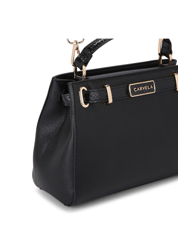 Carvela Violet Belted Midi Black Bag - Image 4 of 4