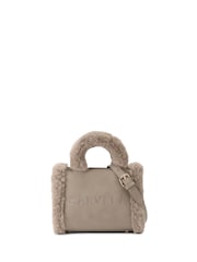 Carvela Frame Micro Faux Fur Bag - Image 1 of 5