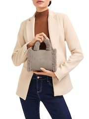Carvela Frame Micro Faux Fur Bag - Image 5 of 5
