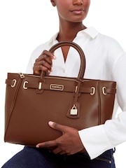 Natural - Carvela Bolsa cinto natural violeta Belted Tote - Imagem 5 de 5