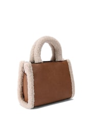 Carvela Frame Micro Faux Fur Black Bag - Image 3 of 5