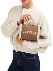 Carvela Frame Micro Faux Fur Black Bag - Image 5 of 5