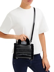 Carvela Frame Micro Faux Fur Black Bag - Image 1 of 5