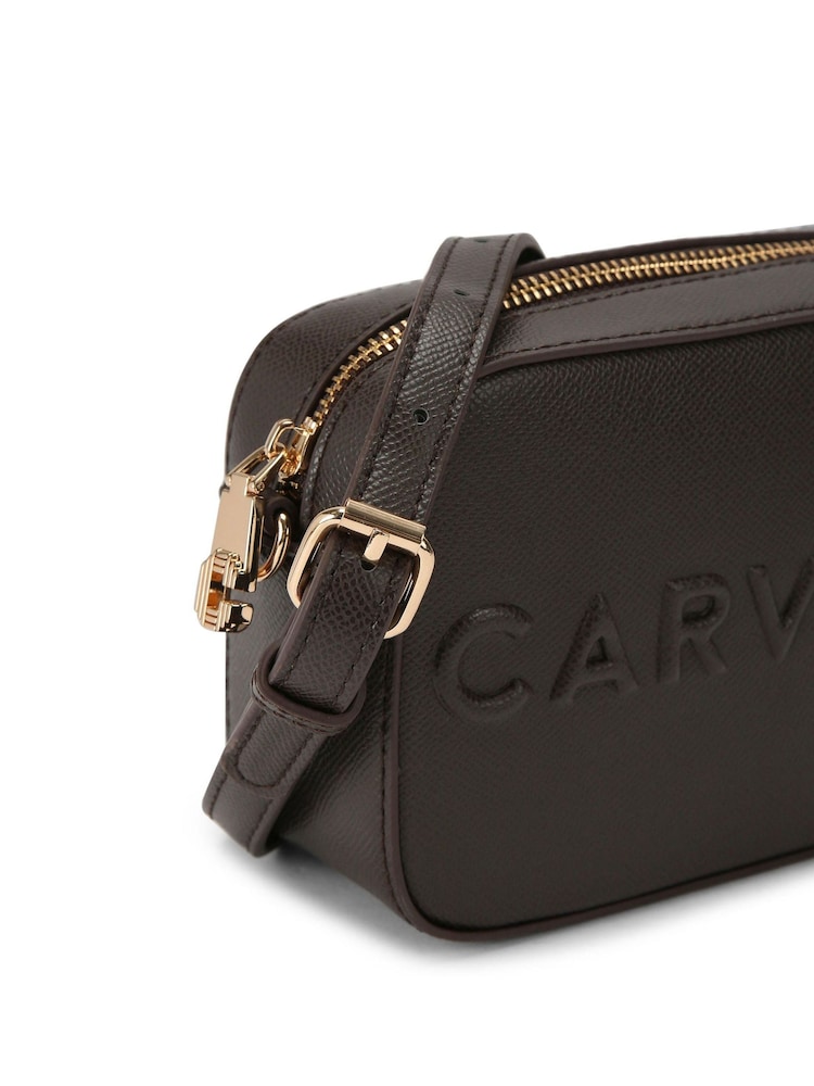 Carvela Frame Mini X Body Brown Bag - Image 5 of 5