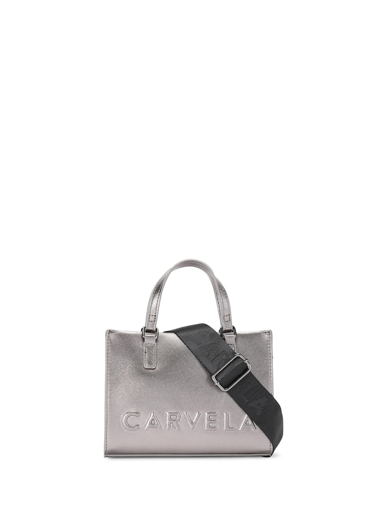 Carvela Natural Pewter Frame Mini Tote Bag - Image 1 of 4