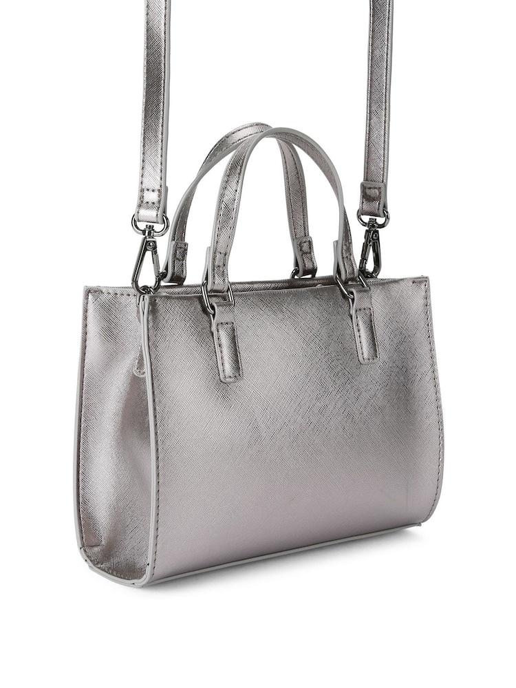 Carvela Natural Pewter Frame Mini Tote Bag - Image 2 of 4