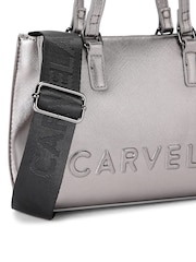 Carvela Natural Pewter Frame Mini Tote Bag - Image 3 of 4