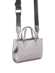 Carvela Natural Pewter Frame Mini Tote Bag - Image 4 of 4