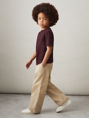 Burdeos - Reiss Honor Crew Neck T-Shirt - Imagen 3 de 4