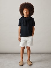 Темно-синий - Reiss Honor Crew Neck T-Shirt - Изображение 3 из 4