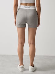Reiss Grey Melange Sophia McLaren F1 Team Ribbed Boxer Shorts - Image 5 of 7