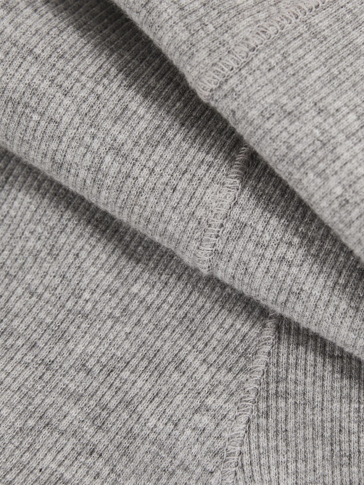 Reiss Grey Melange Sophia McLaren F1 Team Ribbed Boxer Shorts - Image 7 of 7 Reiss Grey Melange Sophia McLaren F1 Team Ribbed Boxer Shorts - Image 7 of 7