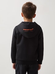 Reiss Black Zak 3-9 yrs Unisex Fit McLaren F1 Team Cotton Logo Hoodie - Image 5 of 7
