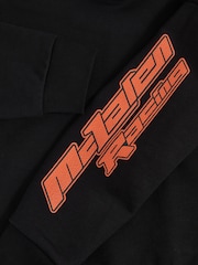 Reiss Black Zak 3-9 yrs Unisex Fit McLaren F1 Team Cotton Logo Hoodie - Image 7 of 7
