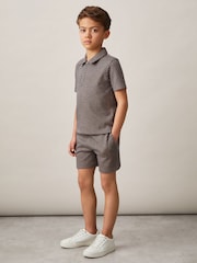 Polo con diseño de jacquard geométrico Baines de Reiss - Imagen 3 de 4