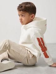 Blanco - Reiss Zak Unisex Fit McLaren F1 Team Cotton Logo Hoodie - Imagen 3 de 7