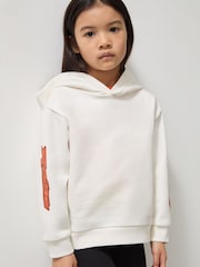 Blanco - Reiss Zak Unisex Fit McLaren F1 Team Cotton Logo Hoodie - Imagen 4 de 7