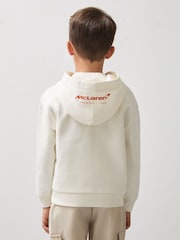 Blanco - Reiss Zak Unisex Fit McLaren F1 Team Cotton Logo Hoodie - Imagen 5 de 7