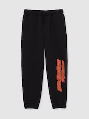 Reiss Velocity Unisex Fit McLaren F1 Team Cotton Logo Joggers - Imagen 2 de 8